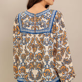 BOHEME MEADOW WOVEN TOP , Flying Tomato