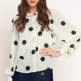 Polka dot blouse, Flying Tomato (online only)
