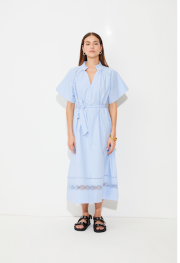 *Preorder* Clea Dress in Bleu Ciel, by Suncoo