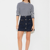 Harlequin Denim Skirt, by Suncoo