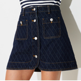 Harlequin Denim Skirt, by Suncoo