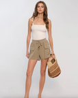 Sorvino Short in Olive, Heartloom