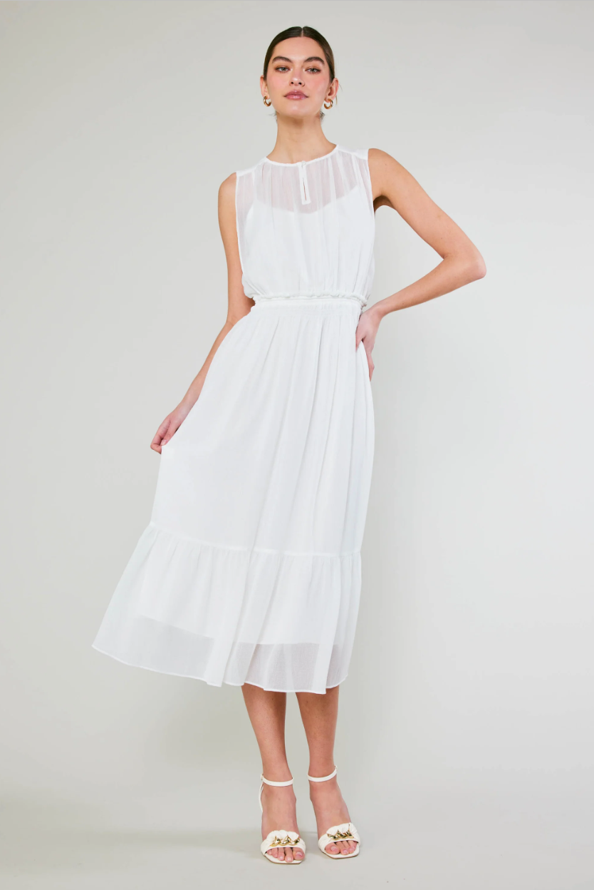 White Sleeveless Dress, Current Air