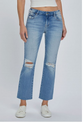 Ryan Mid Rise Distressed Bootcut, by Hidden