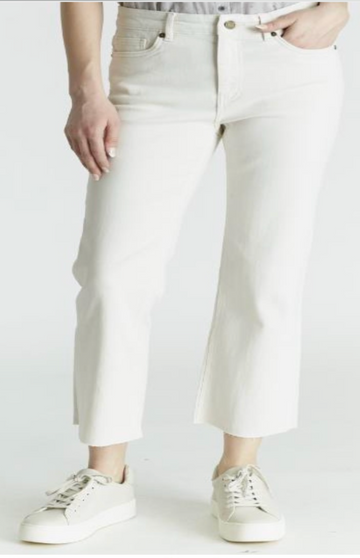 White Denim Pant, Winter Arctic, Oat