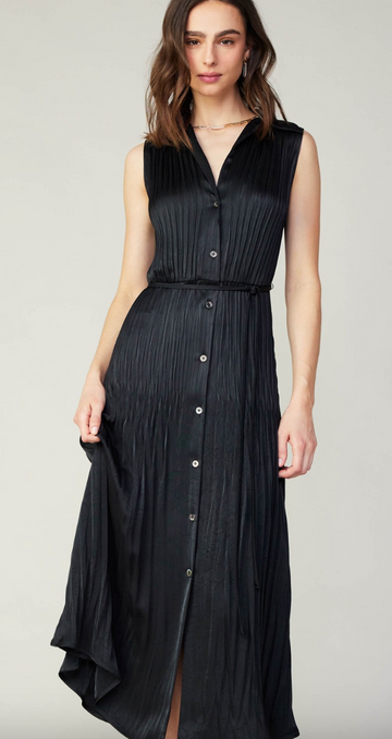 Sleeveless Dress in Black, Current Air