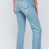 Medium Light Clean Stretch Cropped Straight Tracey, by Hidden