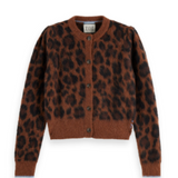 Fuzzy jacquard cardigan , Scotch & Soda