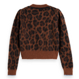 Fuzzy jacquard cardigan , Scotch & Soda