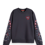 Embroidered regular fit sweatshirt, Scotch & Soda