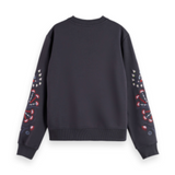 Embroidered regular fit sweatshirt, Scotch & Soda