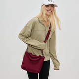 Special Order Sky’s the Limit Woven Neoprene Small Crossbodye, SOL and Selene