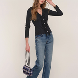 *preorder* Yvette Cardigan in black, by Heartloom