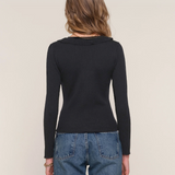 *preorder* Yvette Cardigan in black, by Heartloom