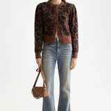 Fuzzy jacquard cardigan , Scotch & Soda