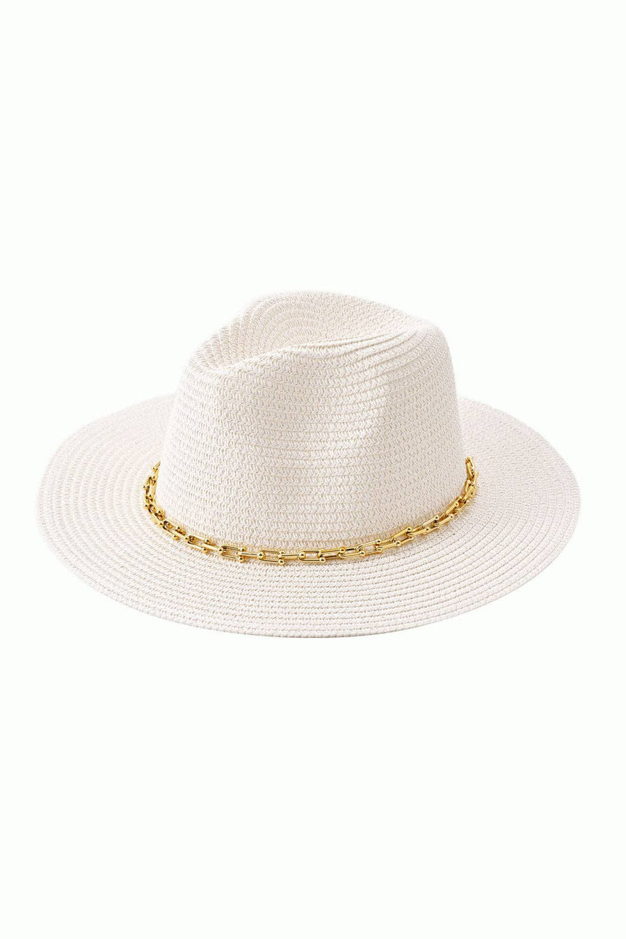 Embellish Your Life - Chained Straw Panama Hat