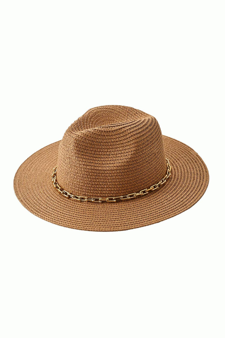 Embellish Your Life - Chained Straw Panama Hat