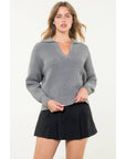 THML - Collared Knit Sweater