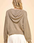 Davi & Dani Drop Shoulder Long Sleeve Hooded Sweater