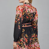 Floral Waist Sash Mini Dress, FATE