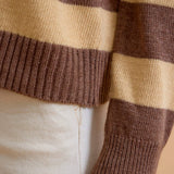 Be Cool - ANGORA BLEND RELAXED FIT WIDE STRIPED SWEATER