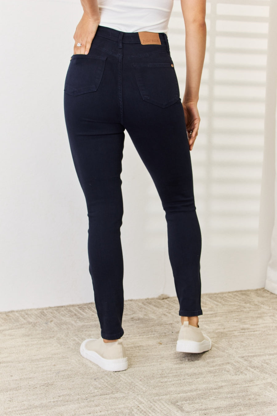 Judy Blue Garment Dyed Tummy Control Skinny Jeans (Plus size only)