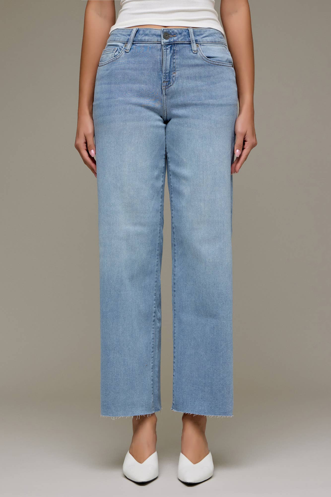 Hidden Jeans - LOGAN Vintage Wash Stretch Mid Rise Dad Jean