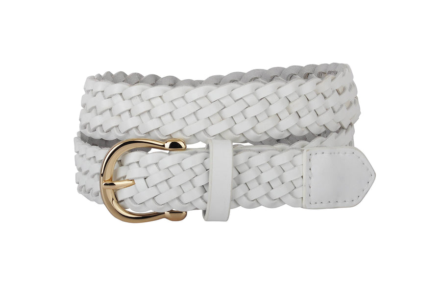 Most Wanted USA - Classic Braided Equestrian Buckle Leather Belt