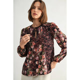 FUN2FUN - FLOWER PRINT BOHO BLOUSE