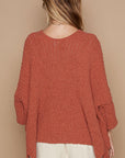 POL Open Front Sweater Cardigan with Pockets