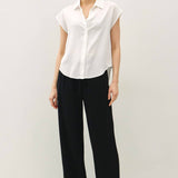Be Cool - CLASSIC CUT CAPPED SLEEVE BUTTON UP TENCEL SHIRT