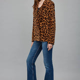 Animal Print Double Breasted Blazer, FATE