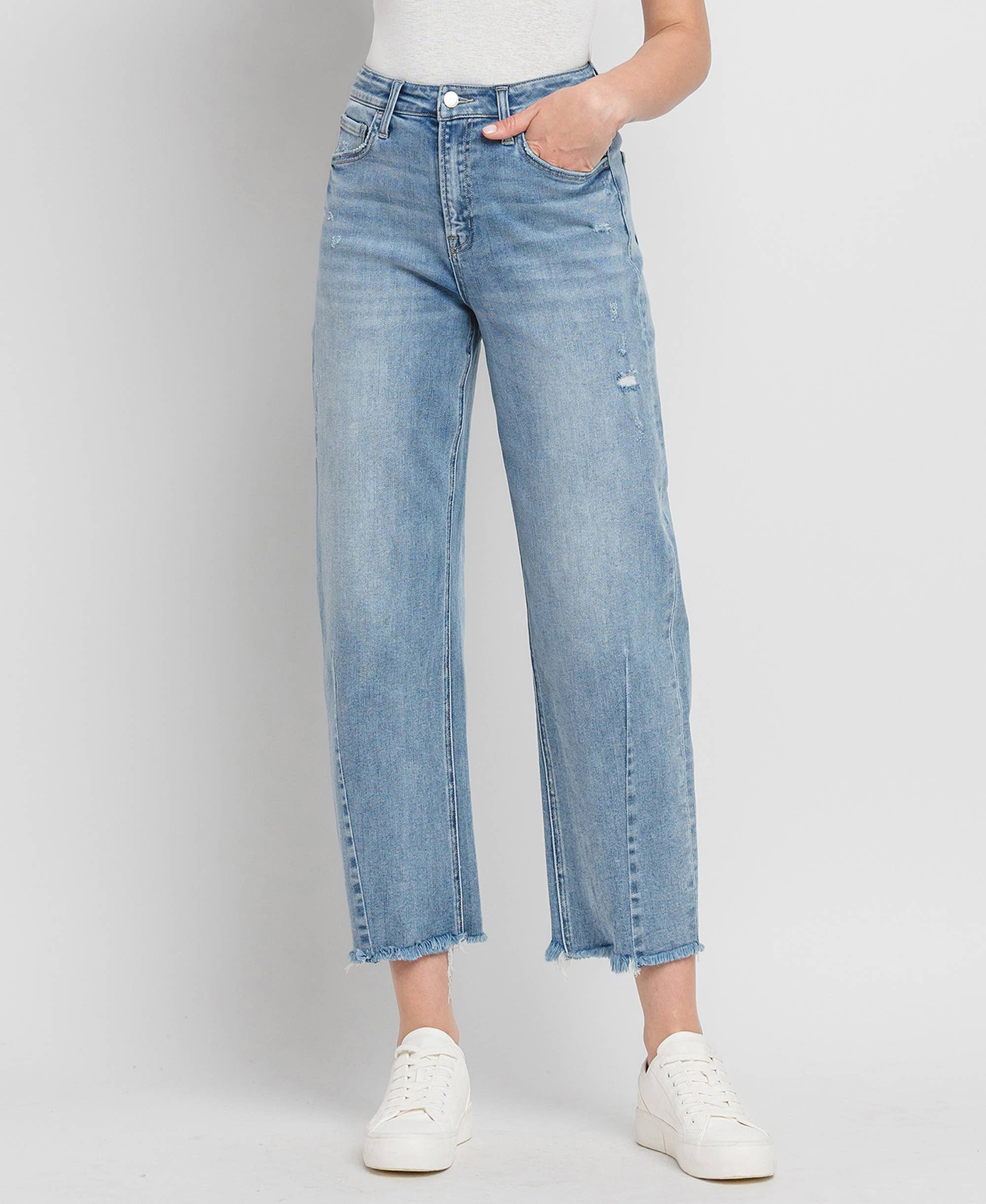 Flying Monkey – Super High Rise Barrel Leg Jeans