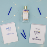 Chez Gagné - Light It Up - Hanukkah - Holiday Glass Bottle Safety Matches