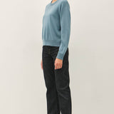 Be Cool - V-NOTCH STITCH CREW NECK SWEATER