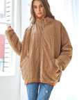 Washed Soft Comfy Quilting Zip Closure Jacket (Various colors), Davi & Dani