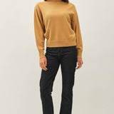 Be Cool - RIB DETAIL BOATNECK SWEATER