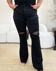 Judy Blue High Waist Distressed Flare Jeans