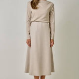 Mystree - Essential Wool Blend Midi Skirt