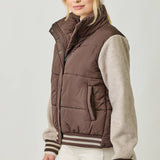 Mystree - Mixed Media Puffer Jacket