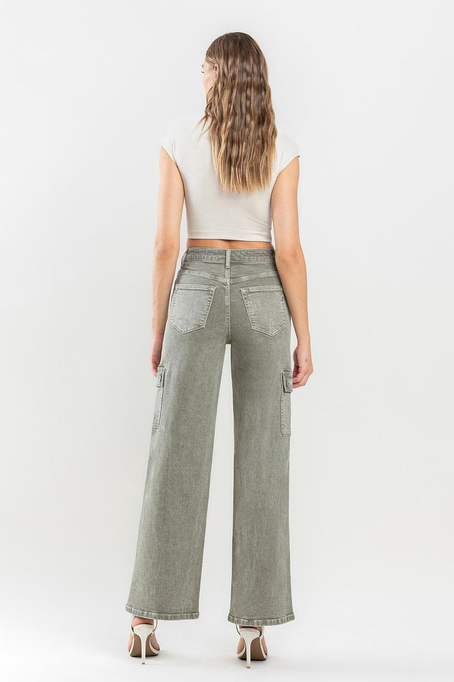 Vervet by Flying Monkey 90's Super High Rise Cargo Jeans (online only)