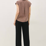 Be Cool - CLASSIC CUT CAPPED SLEEVE BUTTON UP TENCEL SHIRT