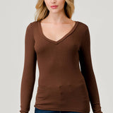 Hashttag - LONG SLEEVE V NECK T-SHIRT
