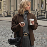 Most Wanted USA - Suede Belt with Organic Shape Buckle