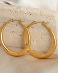 18K Gold-Plated Hoop Earrings