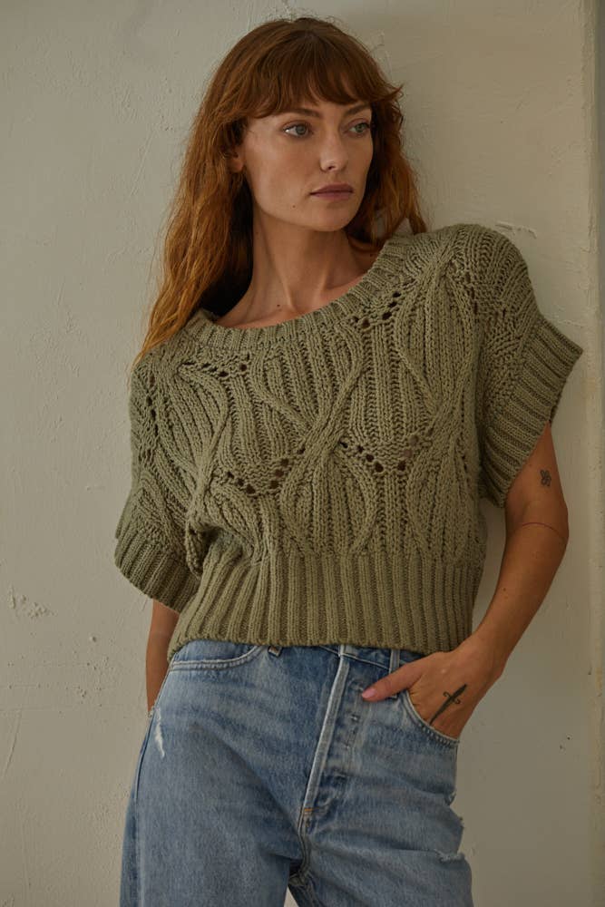 By Together CALI CROCHET TOP