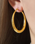 18K Gold-Plated Hoop Earrings