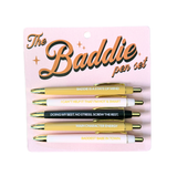 FUN CLUB - The Baddie Pen Set (funny, gifts, pens, stationery)