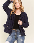 ADORA LA - LUREX TWEED SWEATER BLAZER