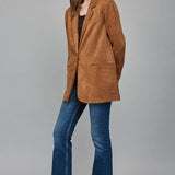 FATE - Faux Suede Relaxed Fit Blazer